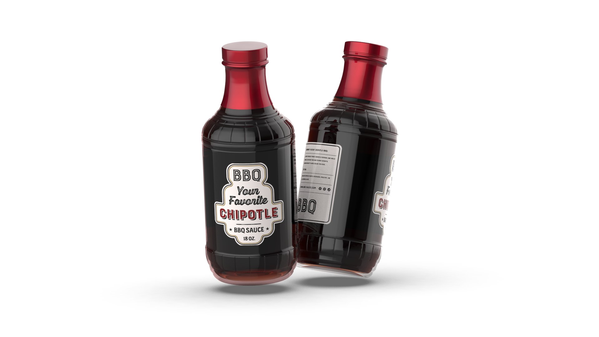 3D BBQ Sauce Bottle 18Oz - TurboSquid 2190516
