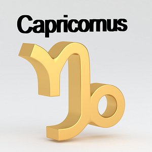 Astrological Sign capricornus 3D