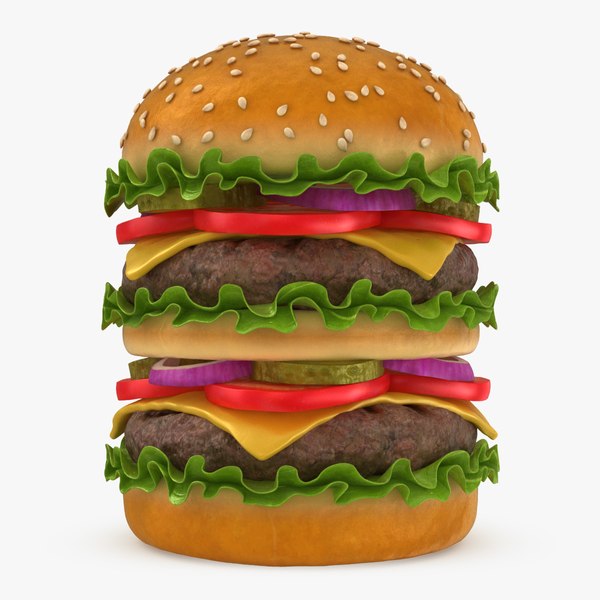 3D Three Buns Burgers