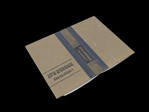 open book 3d model
