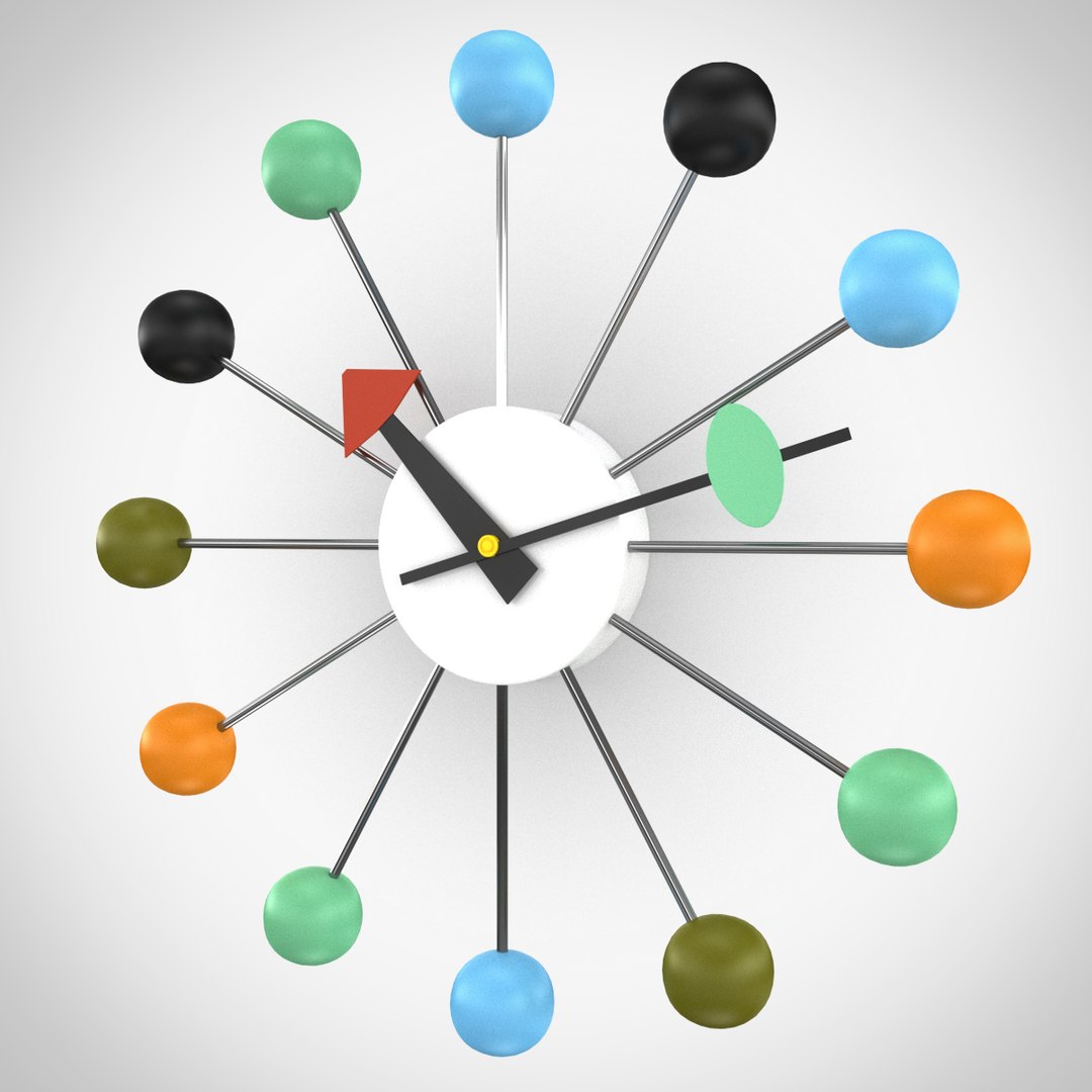 3d Max Nelson Ball Clock