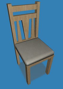 3ds contemporary dining chair