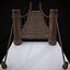 3D Rustic Wooden Rope Bridge model