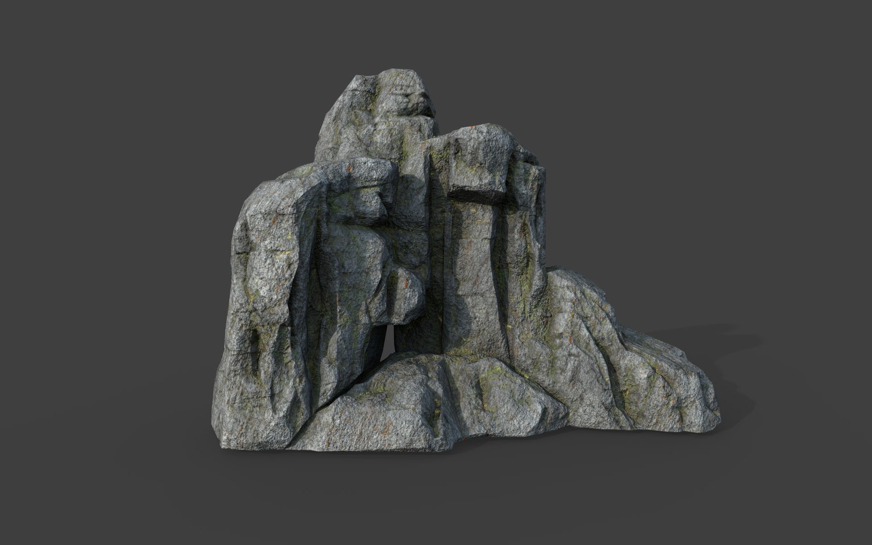 Rock cliff model - TurboSquid 1619161