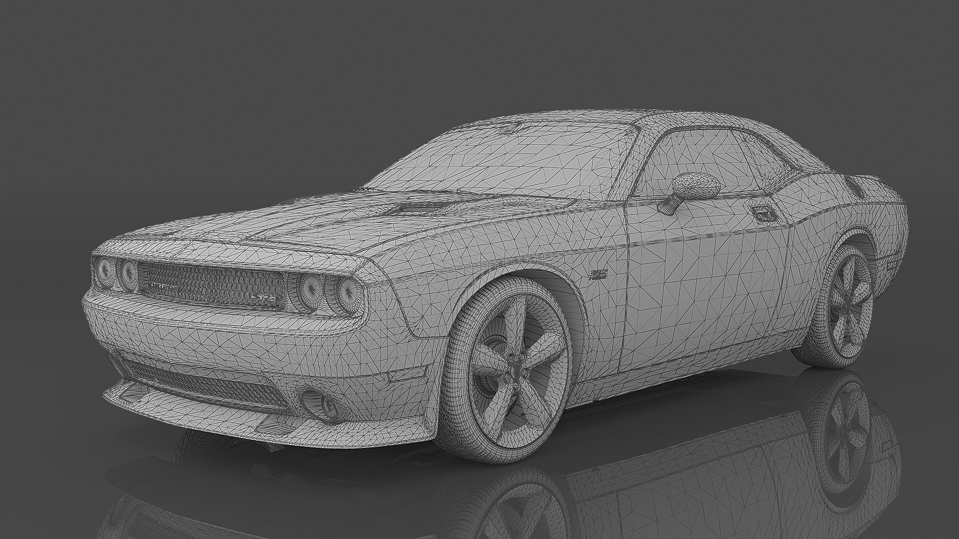 2012 Dodge Challenger Srt8 392 Hemi 3d Model - Turbosquid 2150270