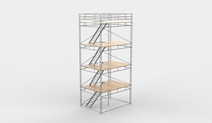 Ringlock Scaffolding 3D model 3D