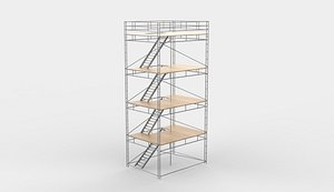 Ringlock Scaffolding 3D model