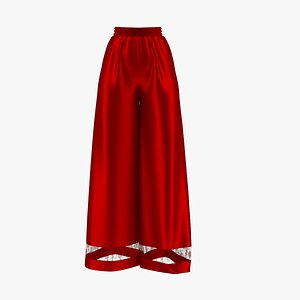 3D sleep silver pants model