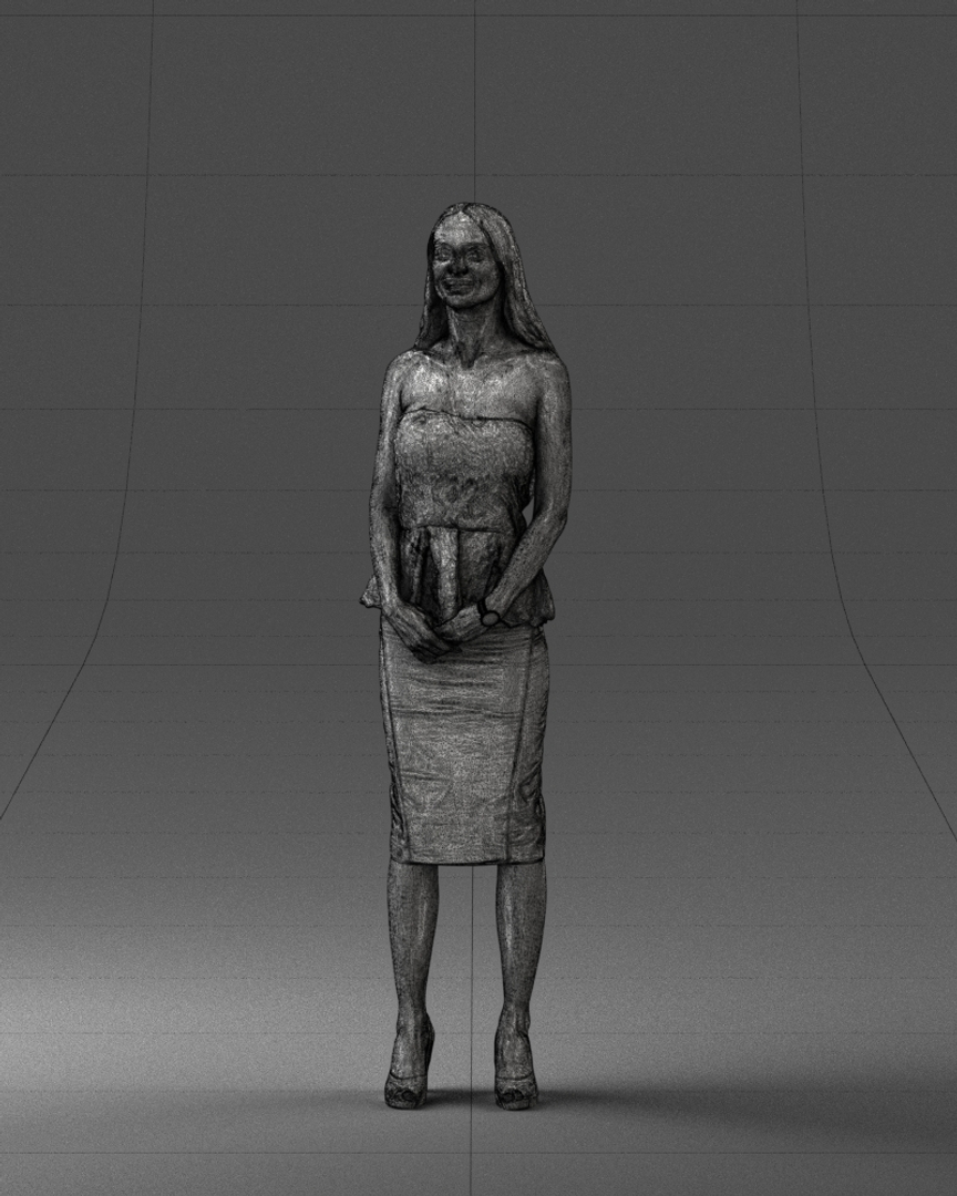 3D Fashion Woman Posed Scanned Model - TurboSquid 1408113