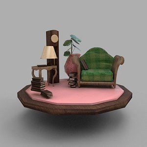 Maquette sofa 3D model