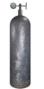 old oxygen tank 3d model