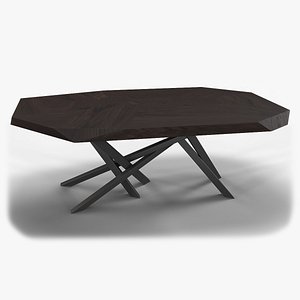 Carrinna Dining Table Guanacaste Oscuro 3D model