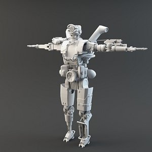 3D robot character