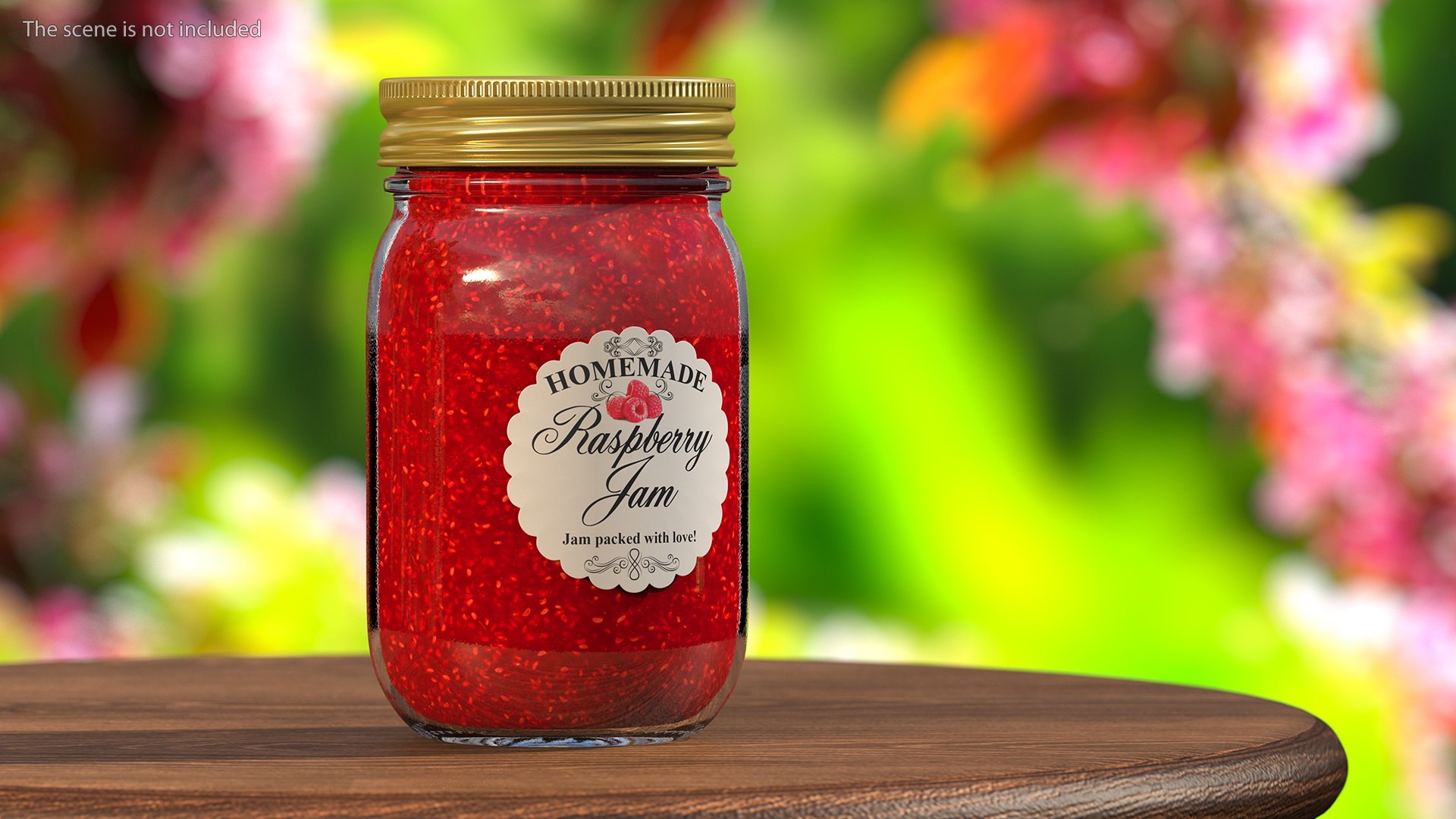 Jam Jar Raspberry 3D Model - TurboSquid 1683456