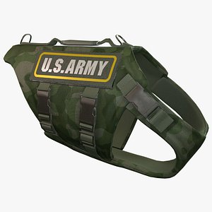 maya army dog armor animation