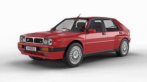 Lancia Delta HF Integrale 16v 1994 HQ Interior 3d model