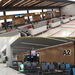 Airport Check-in, Gates, Waiting Arena Collection