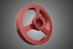 2 STEP STEPPED PULLEY DUAL TWO DOUBLE GROOVE TRACK SHEAVE BELT model