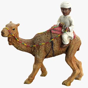 boy camel statue 3d model