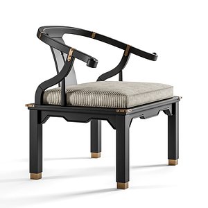 Ming-Style Asian Modern Armchair