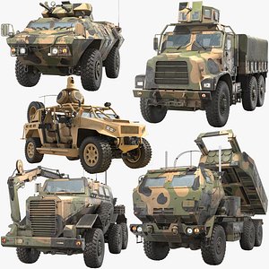 American Wheeled Military Vehicles 5 in 1 PBR vol2