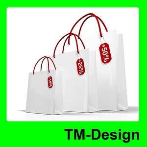White Shop Bag