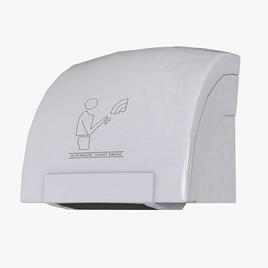 Curved Hand Dryer 3D model
