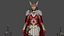 3D model Sif Asgardian warrior low-poly