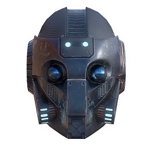 sci-fi helmet 3D model