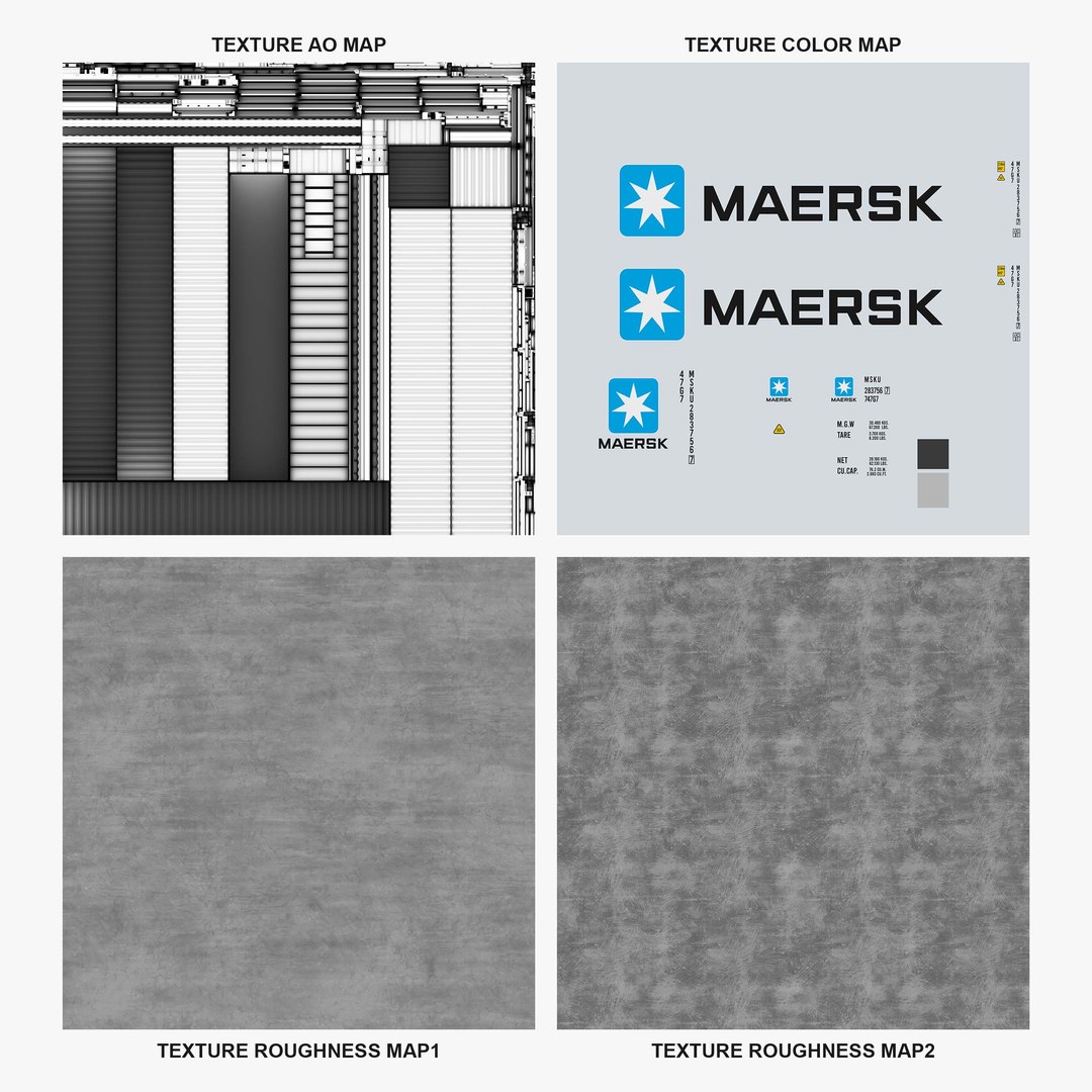 3D Container 40FT Maersk model https://p.turbosquid.com/ts-thumb/kM/CEayJr/KY/mskstd40ft_14/jpg/1684078057/1920x1080/fit_q87/2b0874f320c9633b7d55f6d49fbb88d145d2371c/mskstd40ft_14.jpg