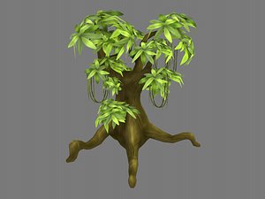 Cartoon Swamp Tree