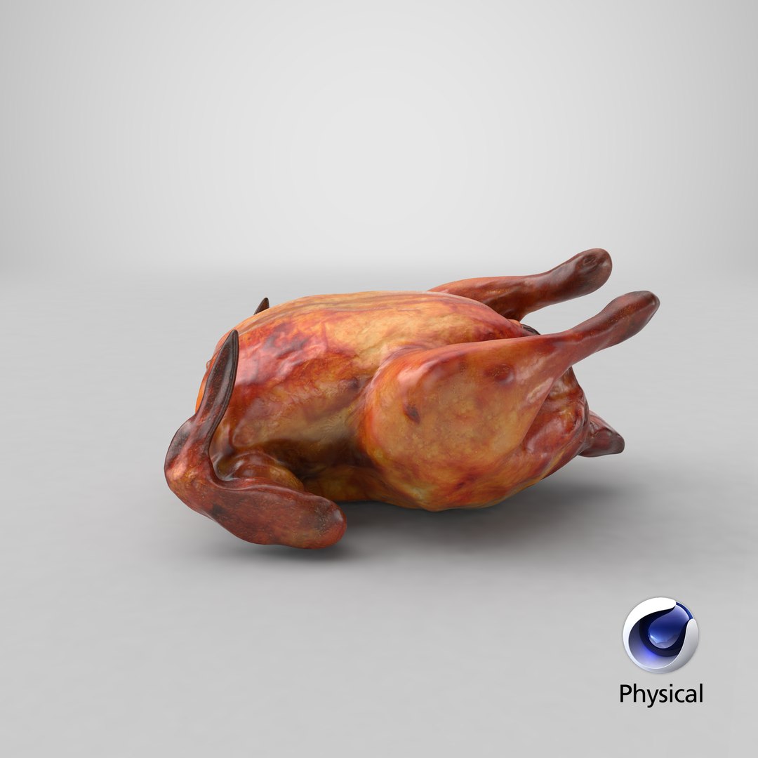 Roast Chicken model https://p.turbosquid.com/ts-thumb/kM/ES5xWi/bG/stemcell_cinema_4d_physical_render/png/1686221881/1920x1080/fit_q87/298cd5a461311406ee6695397c42c0ce5b0da011/stemcell_cinema_4d_physical_render.jpg