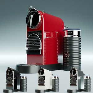 3D Nespresso CitiZ Coffee Machine with Aeroccino