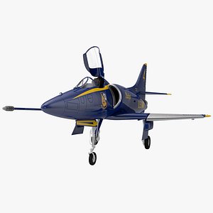 Attack Aircraft A-4 Skyhawk Blue Angel Rigged