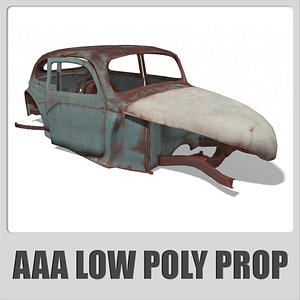 AAA - Old Car - low poly (Game ready)