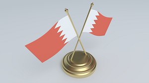 Flag of Bahrain 3D Model