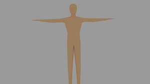 man rigged 3D