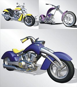 motorcycles 3d max