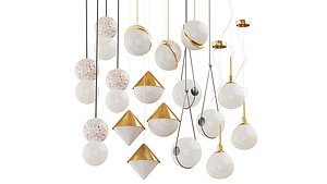 Seth chandelier Lee Broom; Guilherme Wentz; Lampatron; Maytoni two