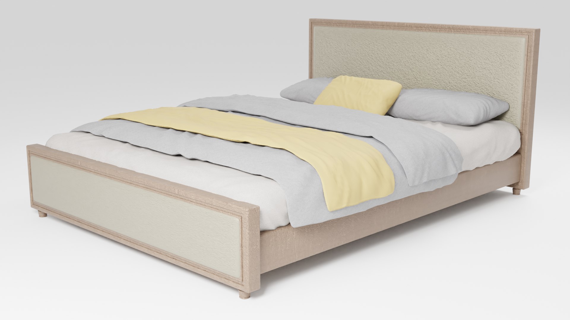 Minimalistic bed with an attractive design 3D model https://p.turbosquid.com/ts-thumb/kM/bmAPUy/vU/5/png/1728131318/1920x1080/fit_q87/1dc37b5864051151fce8a1a7a8067b5ea8b418b7/5.jpg