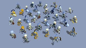 33 Animated Skeletons Set