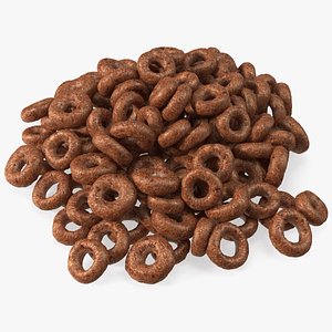 Chocolate Cereals Rings 3D model