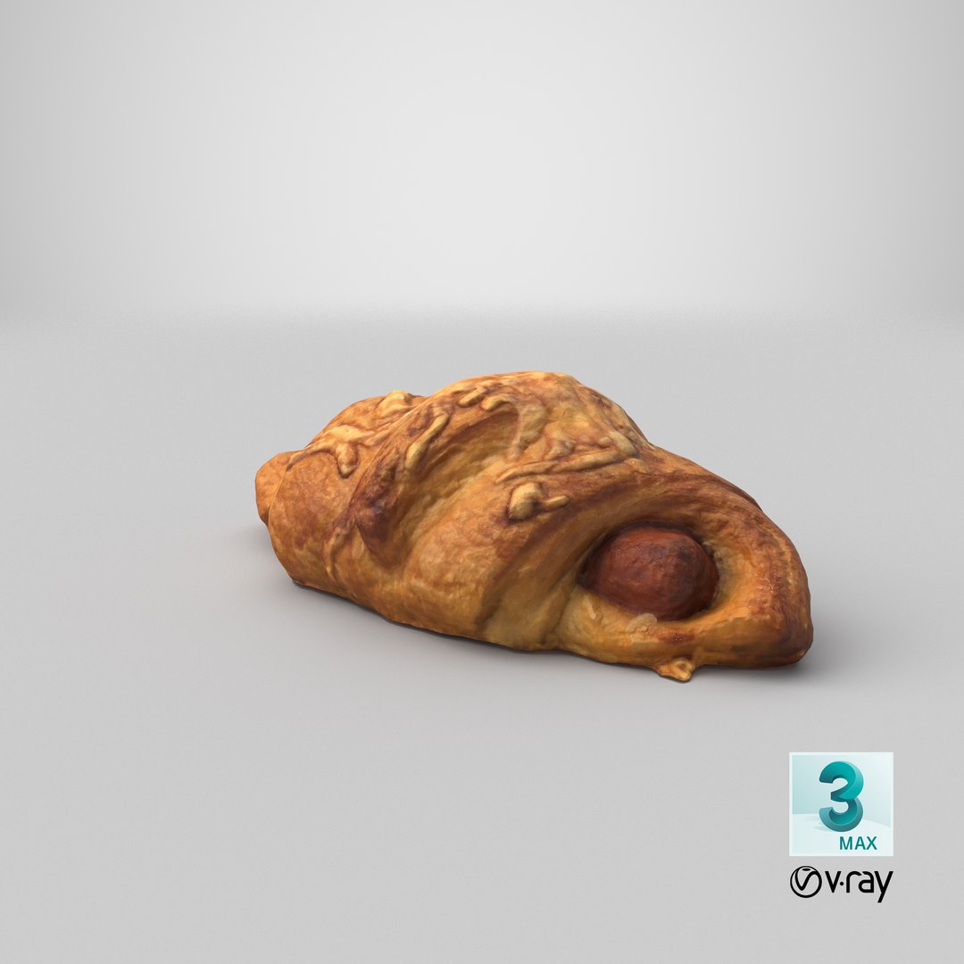 Sausage Croissant 3D https://p.turbosquid.com/ts-thumb/kM/e784ZL/1k/stemcell_max_vray_render/png/1618458143/1920x1080/fit_q87/3e0b2e3628c86703698225298dd0e00126571af8/stemcell_max_vray_render.jpg