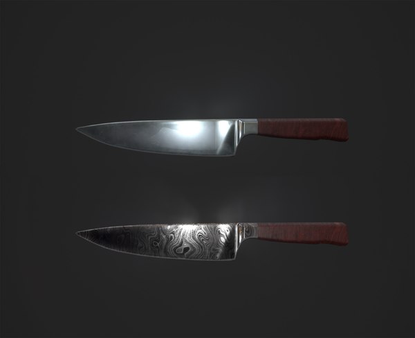 3D chef knife model