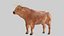 Brown Bull Ox Rigged Low Poly