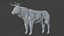 Brown Bull Ox Rigged Low Poly