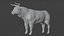 Brown Bull Ox Rigged Low Poly