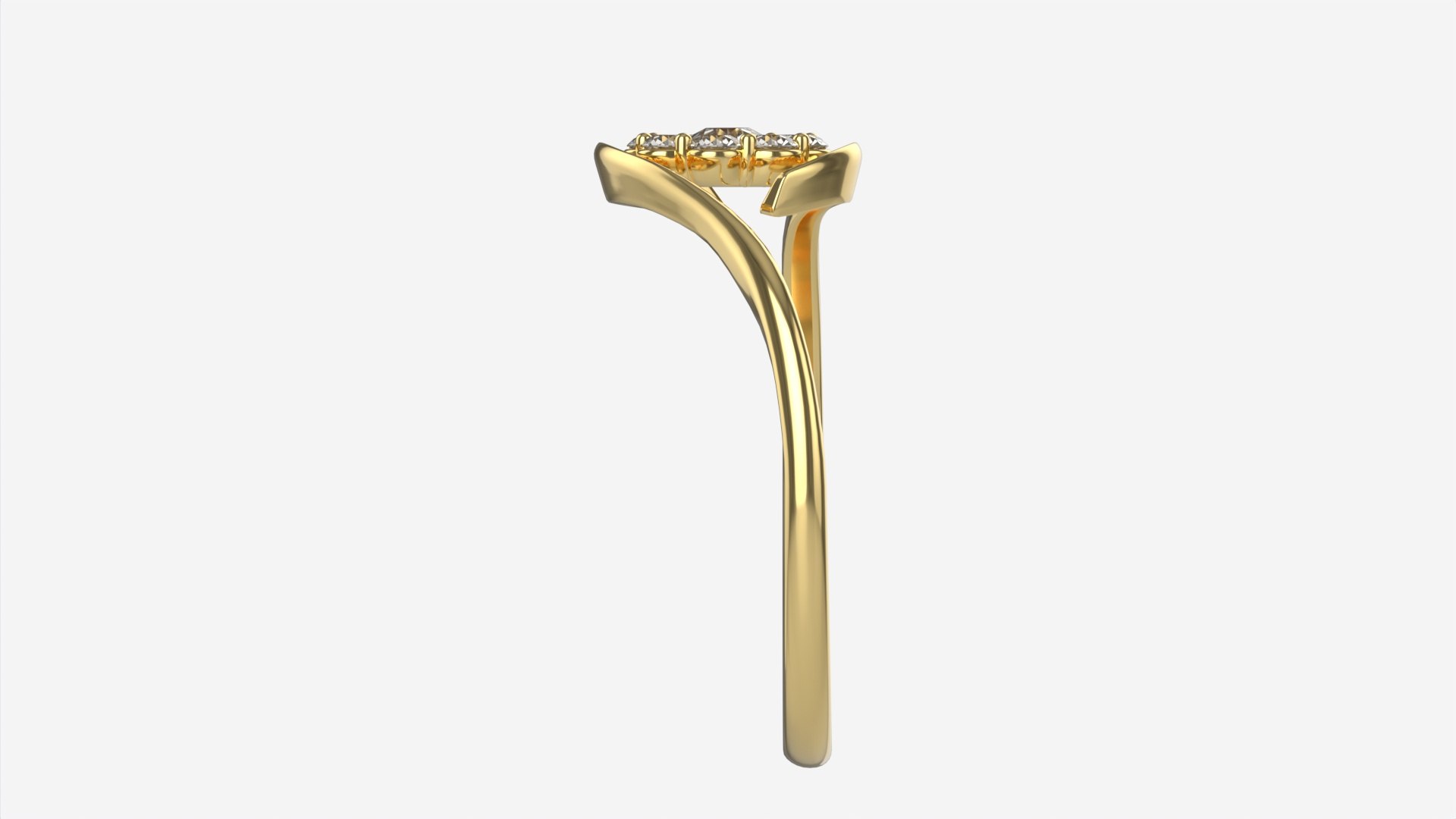 3D Gold Diamond Ring Jewelry 05 Model - TurboSquid 1968706