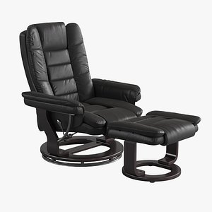 Leather recliner with ottoman FLASH FURNITURE model BT-7818