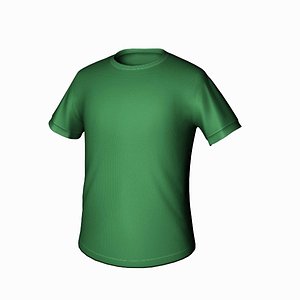 t shirt green 3d model